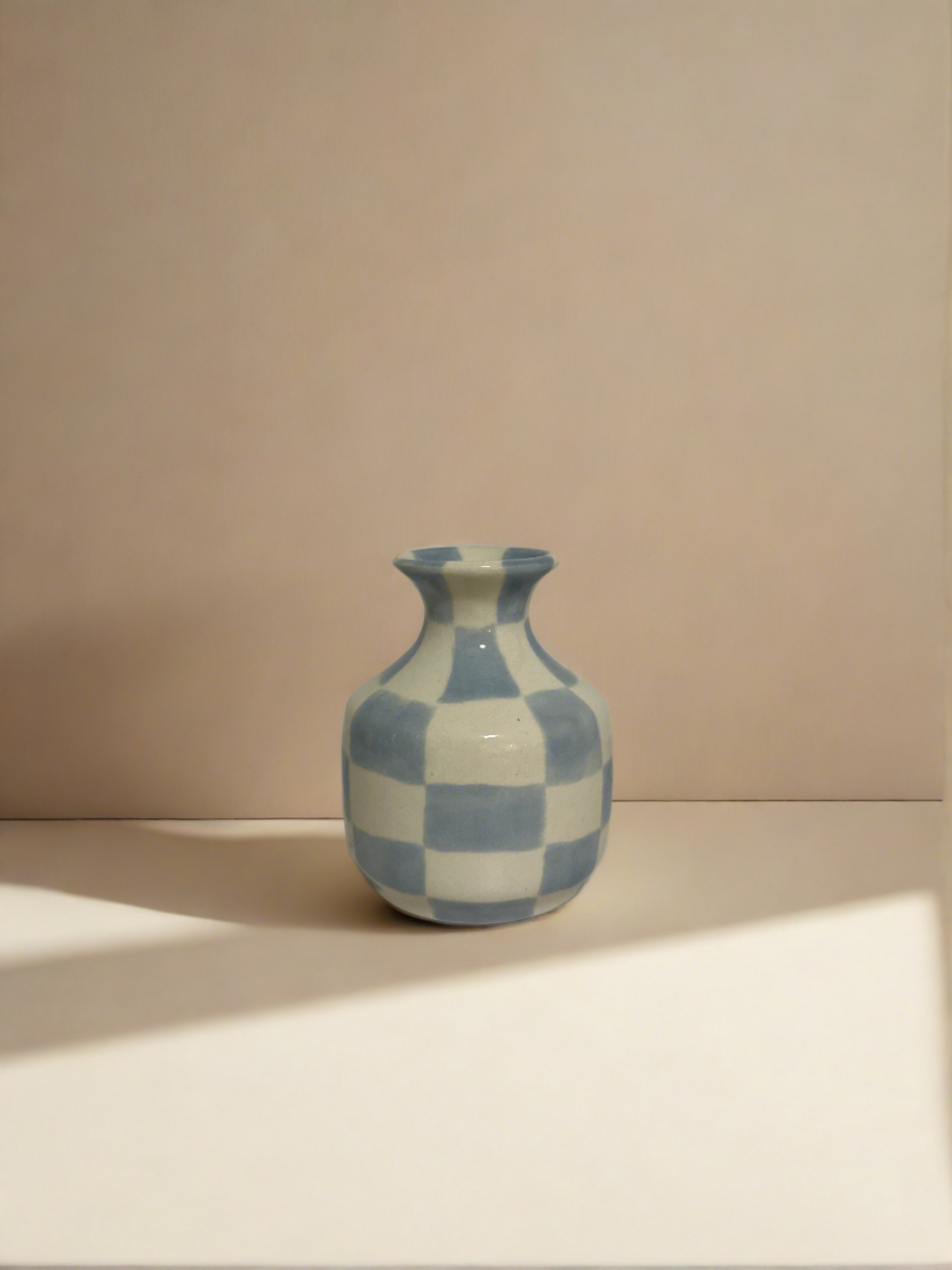 Checkered Bud Vase