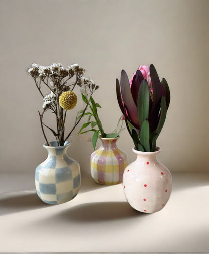 Bud Vase Pastel Trio